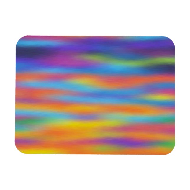 Abstract Desert Sunset Sky Artwork Magnet (Horizontal)