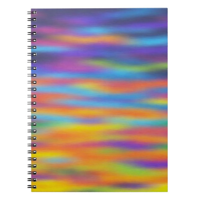 Abstract Desert Sunset Sky Artwork Notebook (Front)