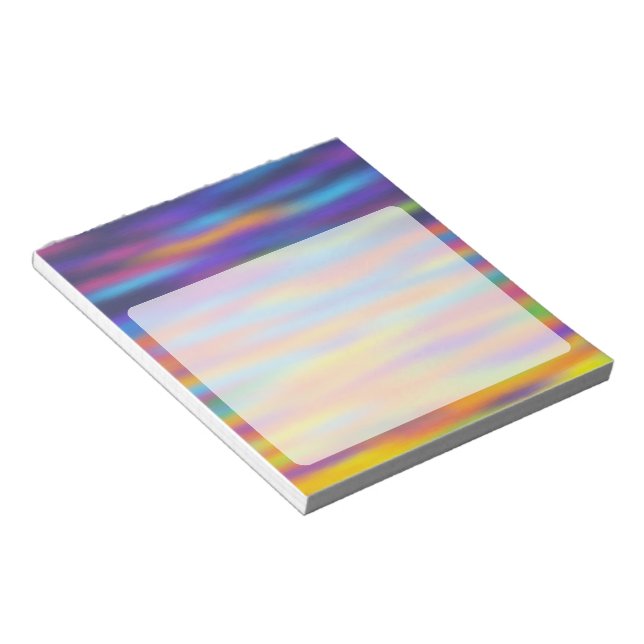 Abstract Desert Sunset Sky Artwork Notepad (Angled)