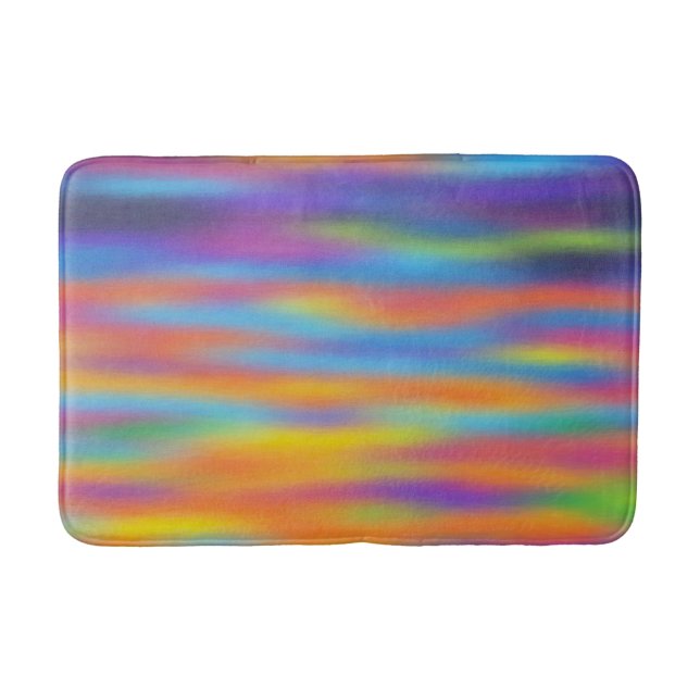 Abstract Desert Sunset Sky Bath Mat (Front)