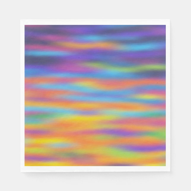 Abstract Desert Sunset Sky Napkin (Front)