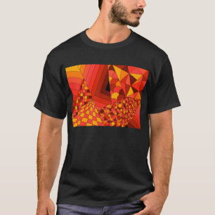 Abstract Design 1 Red Men's Basic Dark T-Shirt