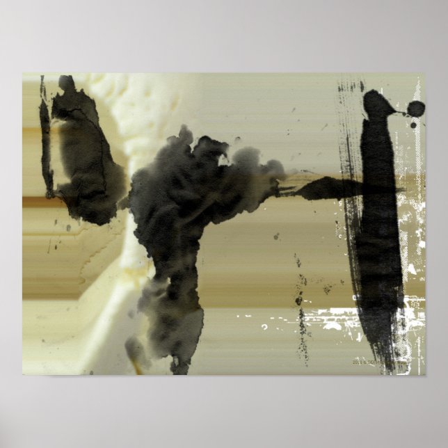 Abstract design and stripes poster (Front)