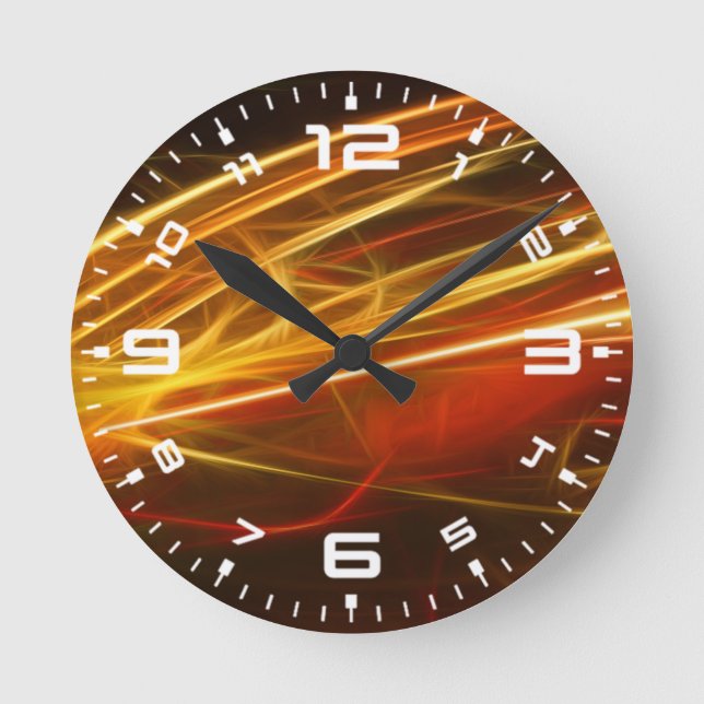 Abstract Design Banner-10009 Round Clock (Front)