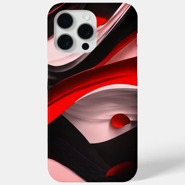 abstract design black&iesred electronics accessor- Case-Mate iPhone case (Back)