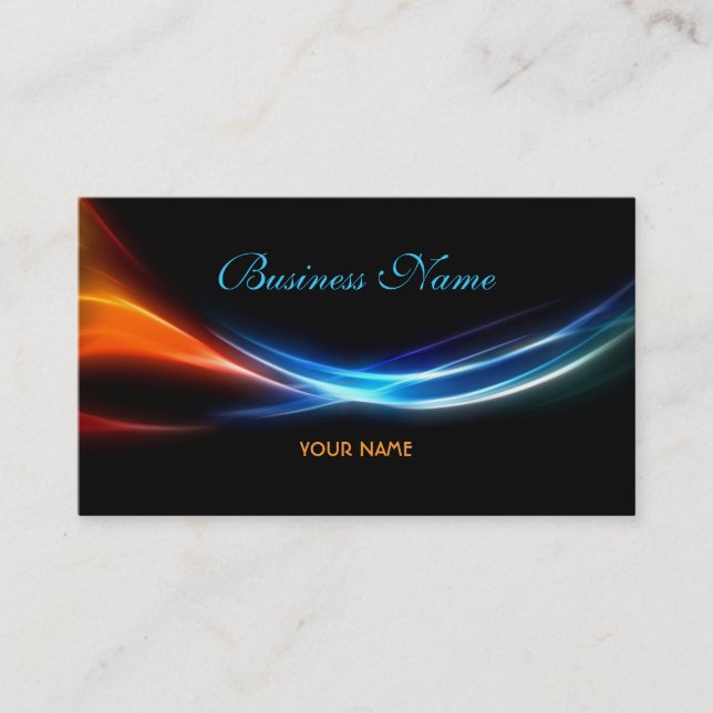 Abstract Design Business Card (Front)