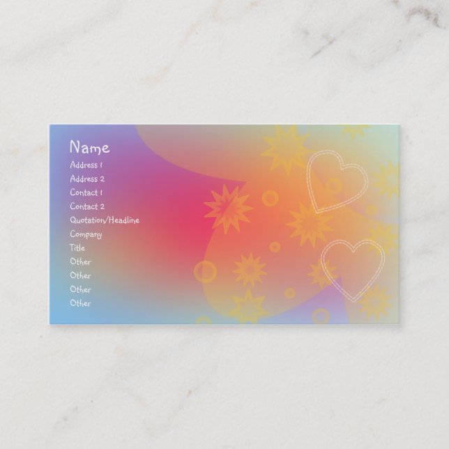 Abstract Design Business Card (Front)
