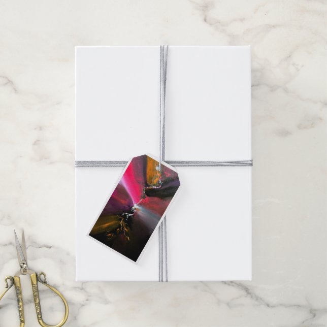Abstract Design Colour Zap Gift Tags (With Twine)