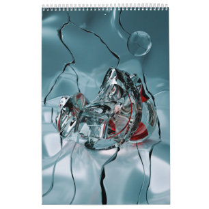 abstract design fractal calendar