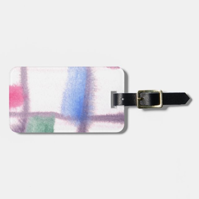 Abstract Design from Original Painting Luggage Tag (Front Horizontal)