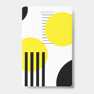 Abstract design ID badge