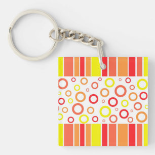 Abstract design key ring
