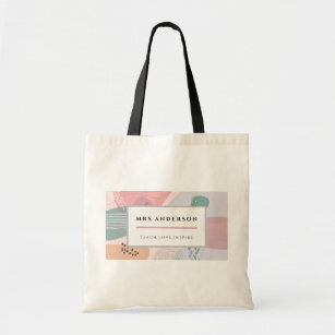 Abstract Design Kindergarten Teacher Gift Tote Bag