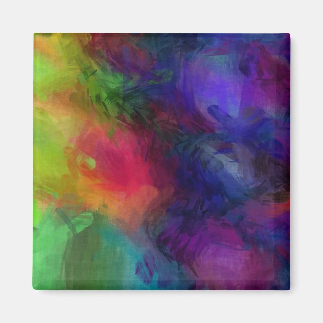 Abstract Design, Many Colours Magnet (Front)