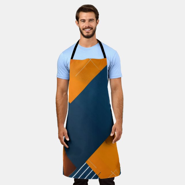 abstract design minimalist background apron (Worn)