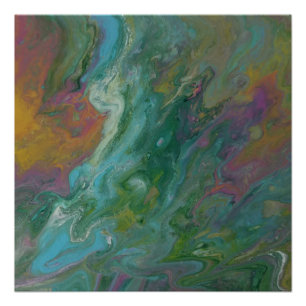 Abstract design modern art Glossy Poster