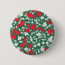 Abstract design of poinsettia and Christmas roses