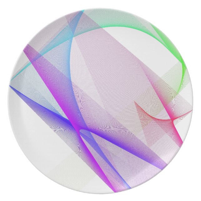 ABSTRACT DESIGN PASTEL COLOURS PLATE (Front)