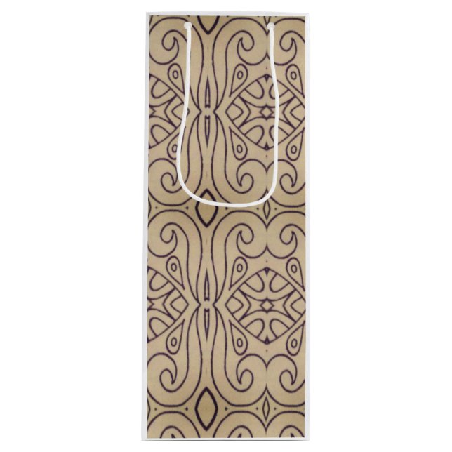 Abstract Design Recoleta Wine Gift Bag (Front)