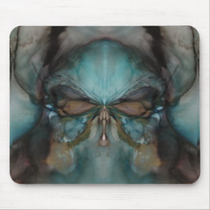 Abstract Design Scary Viking Mask Mouse Mat