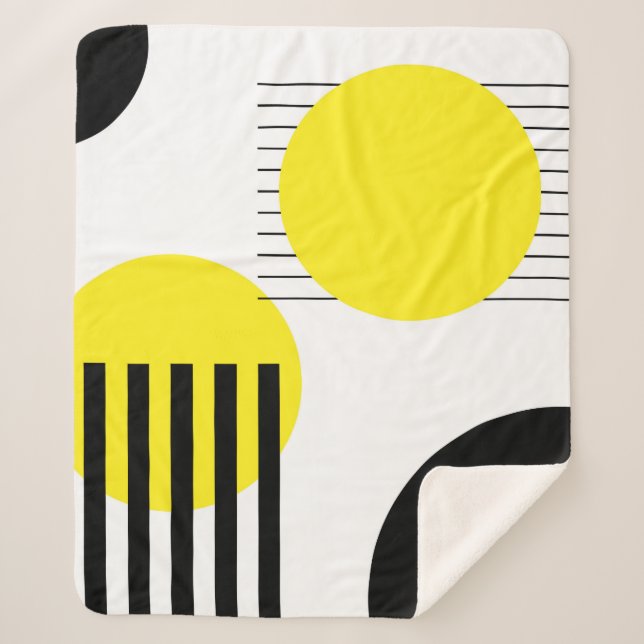 Abstract design sherpa blanket (Front)