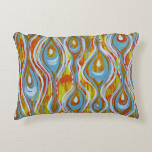 Abstract design throw pillow