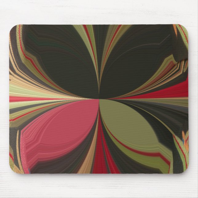Abstract Design with Flowing Lines Art Print Mouse Mat (Front)
