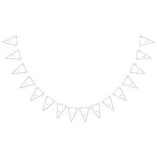 Abstract design with stylised, branching, brown sh bunting