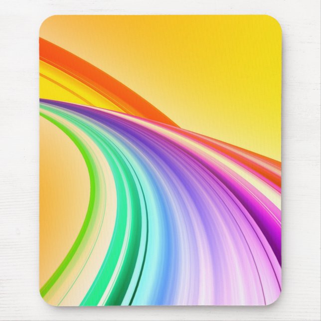 Abstract Design Yellow Orange Background Banner Mouse Mat (Front)
