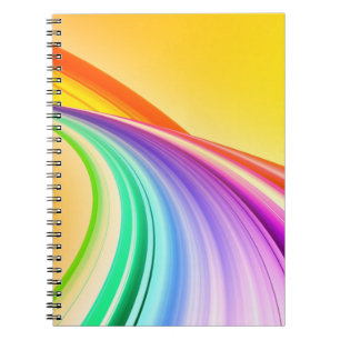 Abstract Design Yellow Orange Background Banner Notebook
