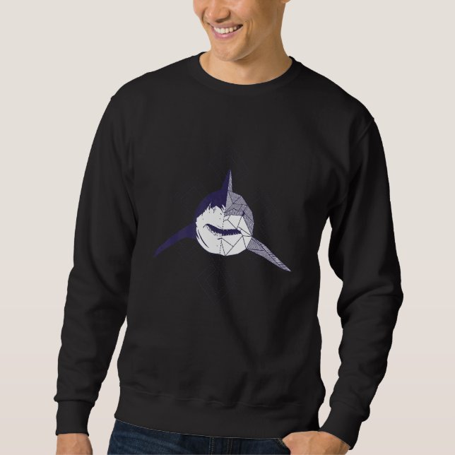 Abstract Designed Shark Front   Sweatshirt (Front)