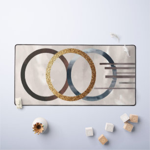 Abstract desk mat