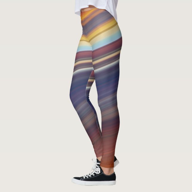 abstract diagonal leggings (Left)