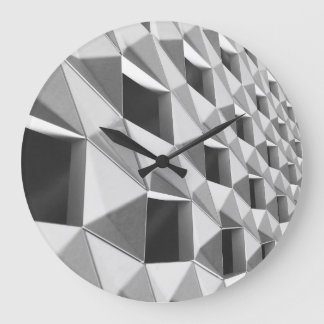 Abstract Diagonal Pattern Design Large Clock