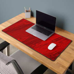 Abstract diagonal shades of red design desk mat