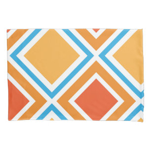 Abstract diamond geometrical pillowcase