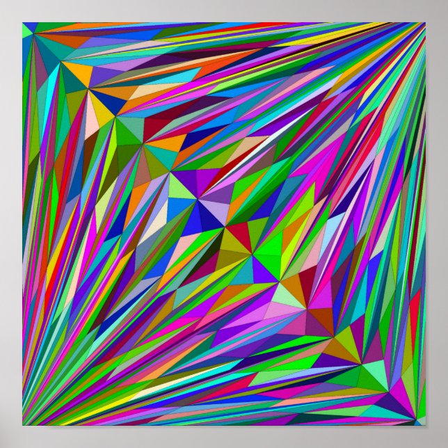 Abstract Diamond Poster (Front)