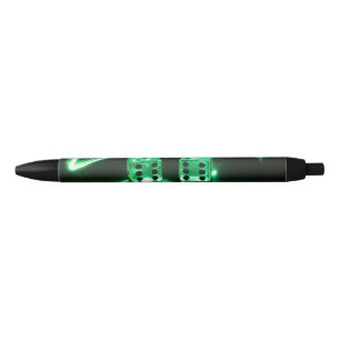 Abstract Dice Black Ink Pen