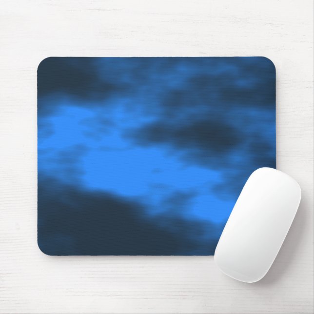 Abstract Digital Blue Mouse Mat (With Mouse)