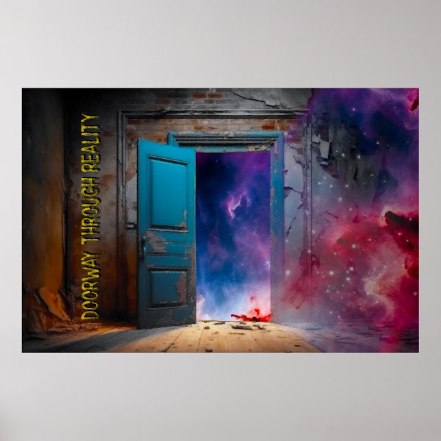 Abstract, Digital, Liminal Space Design Poster (Front)