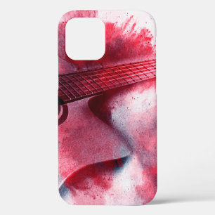 Abstract digital painting of guitarart, abstract, iPhone 12 case