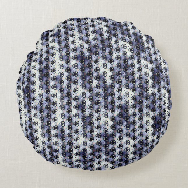 Abstract digital pattern 1191 - Round Pillow (Front)