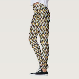 Abstract digital pattern design 1215 - Leggings