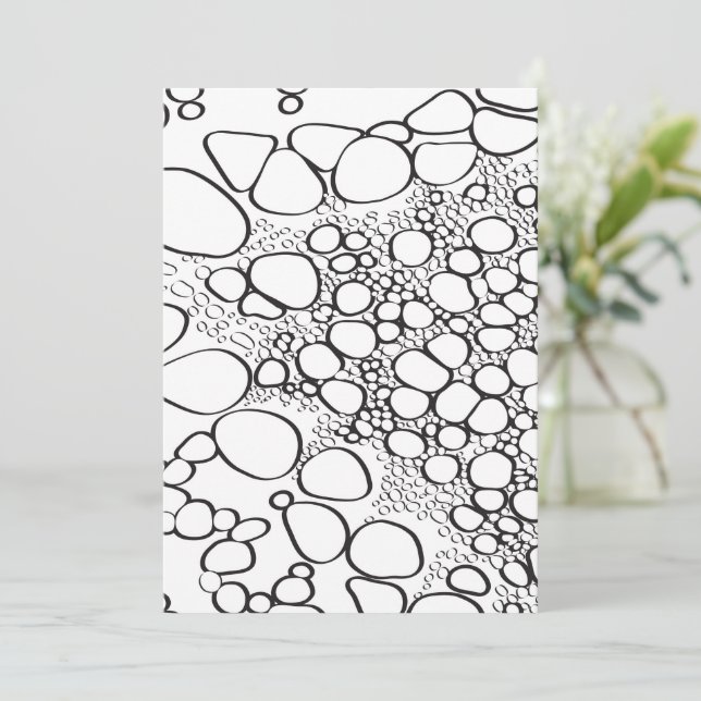 Abstract digital work 10 thank you card (Standing Front)