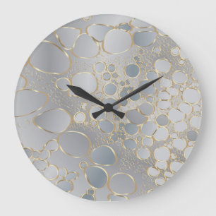 Abstract digital work 2 large clock