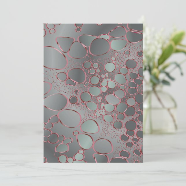 Abstract digital work 3 thank you card (Standing Front)