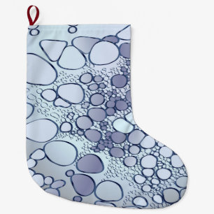 Abstract digital work 6 large christmas stocking