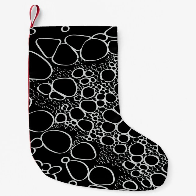 Abstract digital work 7 small christmas stocking (Front)