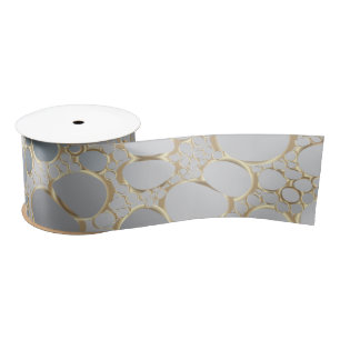 Abstract digital work satin ribbon