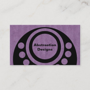Abstract Dimensions Business Card, Purple Business Card